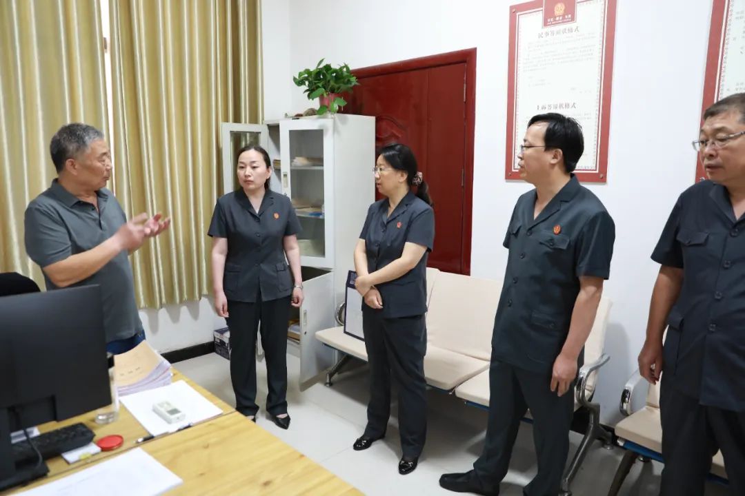 周口中院副院长刘俊荣带队到项城法院南顿法庭观摩指导