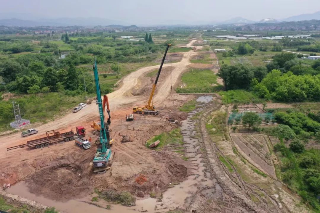 这标志着351国道兰溪新建段进入全面建设阶段.