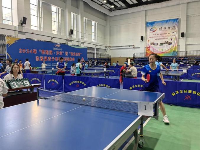 2024年奔跑吧·少年暨阳光体育临泽县青少年乒乓球锦标赛隆重举行