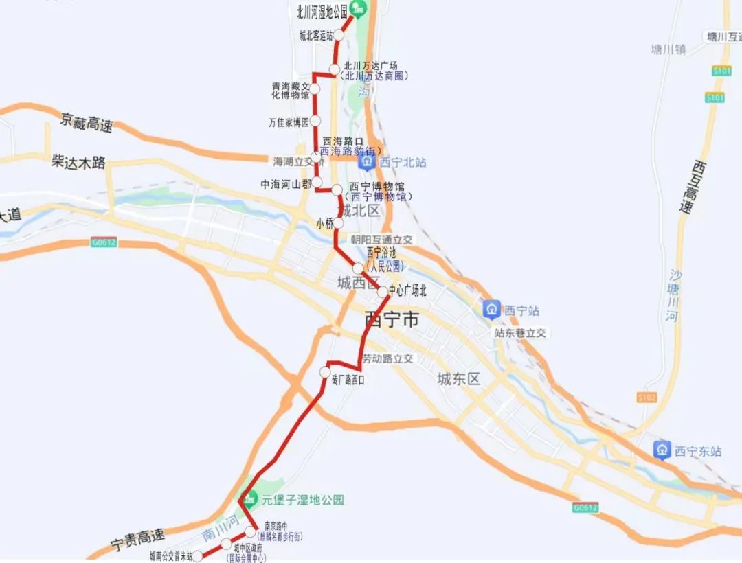 途中停靠:团结桥,虹桥大厦(城东吾悦广场),曹家寨,中惠紫金城(中惠