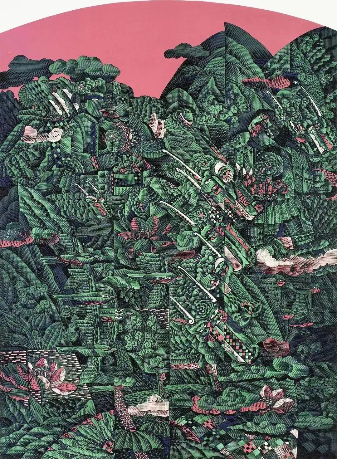 张洪驯 紫气东来 版画 2003荆桂秋 生机 中国画 2024年王惠亮 在希望