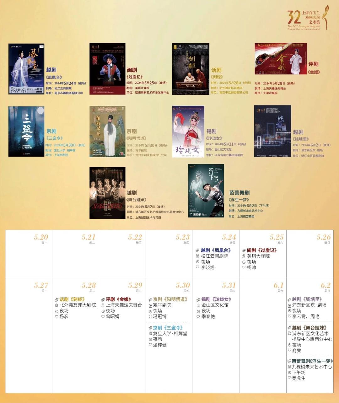 邀你来看!10台白玉兰戏剧奖获奖演员展演剧目76观剧团招募74