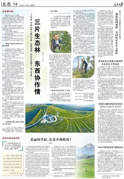 【中央媒体看甘肃】三片生态林 东西协作情
