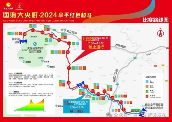 阜平县人民政府关于"国煦大央厨612024阜平红色超级马拉松"赛事期间