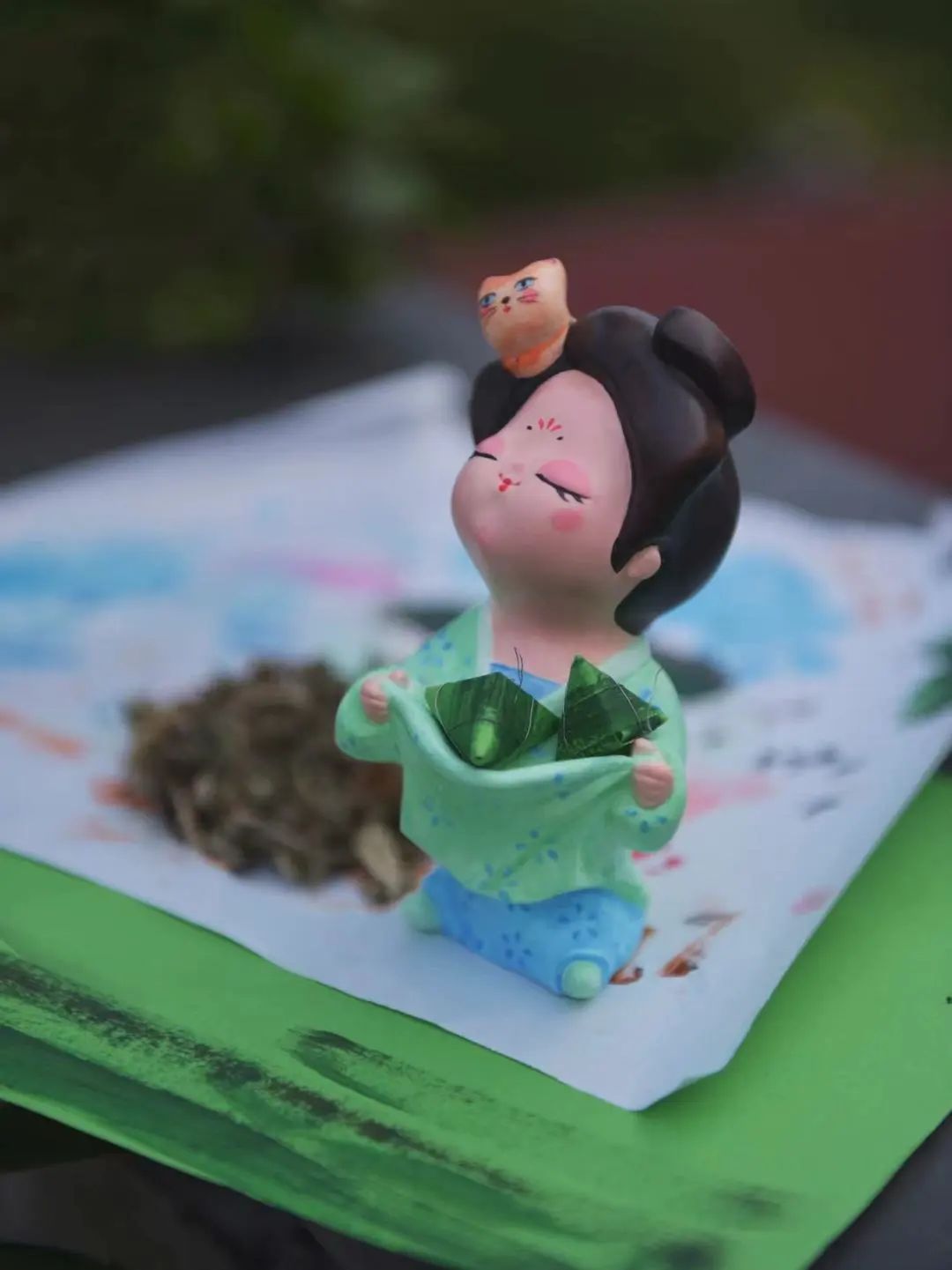 "艾香彩韵·安康端午"唐代仕女俑创意亲子工作坊