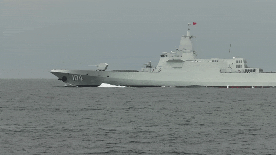 正式入列2022年3月国产新型驱逐舰舷号104无锡舰进一步促进了新质战斗