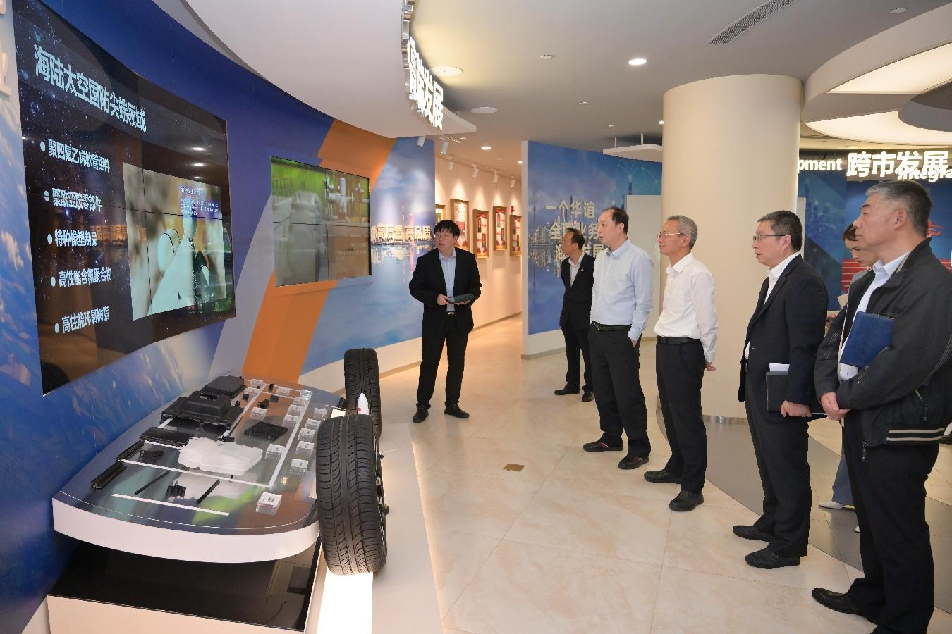 上海交易集团党委书记,董事长余旭峰带队走访华谊集团