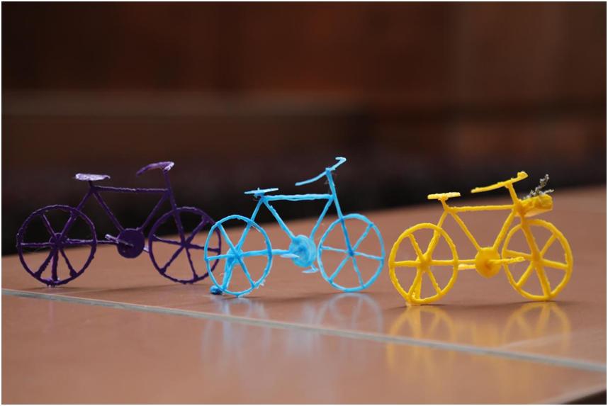 3d打印笔(自行车)马赛克源于一种镶嵌和拼贴装饰画的传统手工,你可以