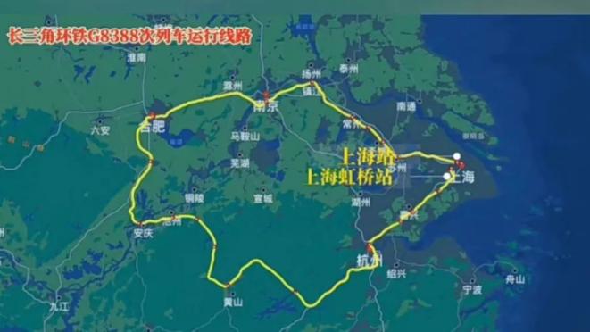 列车上海站至上海虹桥站的长三角铁路将首次新增一条据透露2024年第三