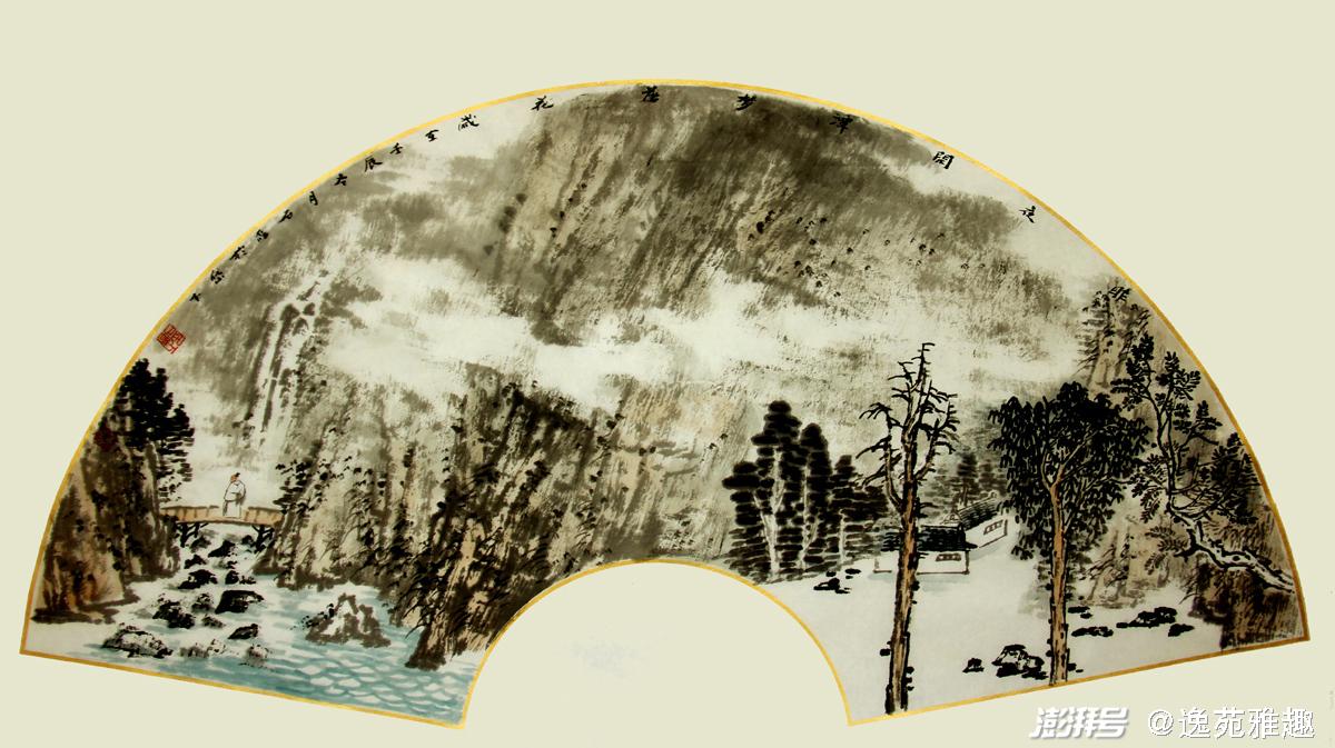 石磊画作:山水雅致,人物唯美,笔墨传情