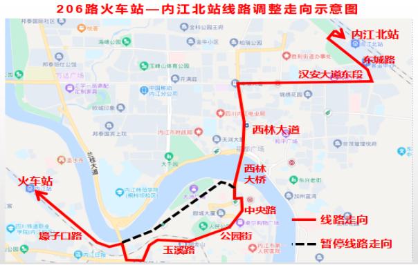 内江319路公交车路线图图片