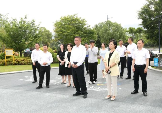 市,区领导施艾珠,张纯芳,彭锋,陈丕侠等参加调研.