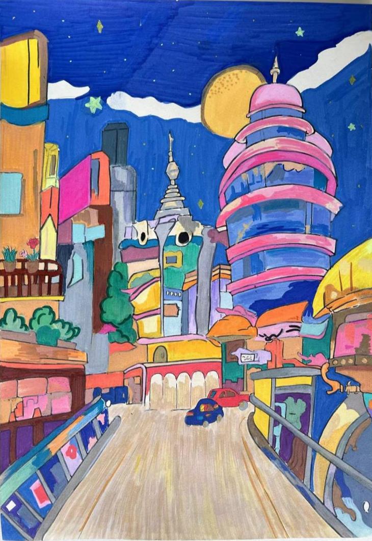 艺润童心 美育新人 | 一起来看"小画家"眼中的"多彩家园"!