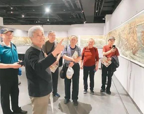 中国华侨历史博物馆展出《郑和下西洋》500米长卷中国