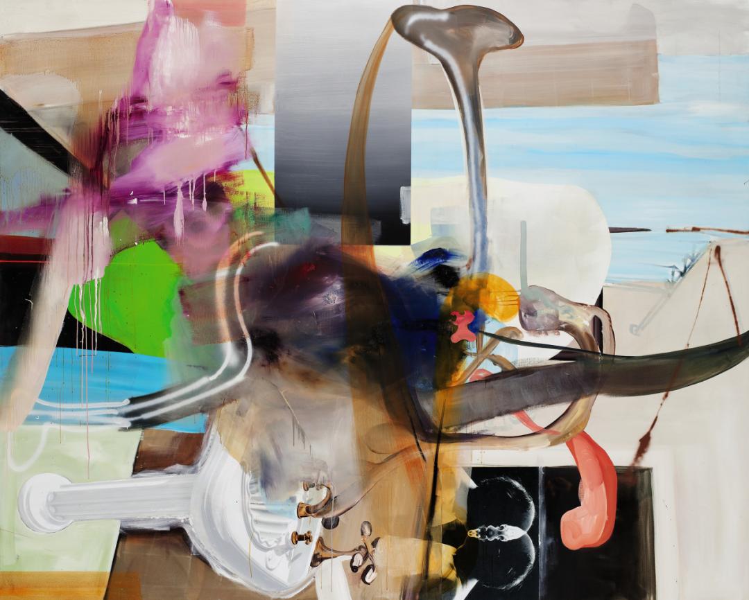 阿尔伯特·厄伦,《剃须》(rasieren),2005,布面油画和纸本,230 x 290