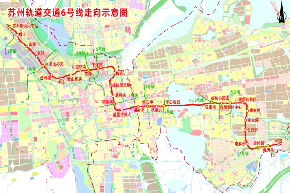 常州地铁线路图 6号线图片