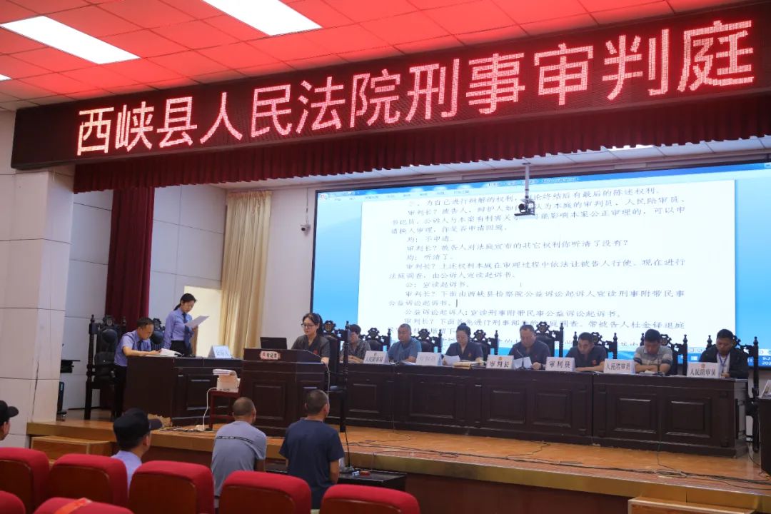 西峡法院公开审理一起滥伐林木刑事附带民事公益诉讼案