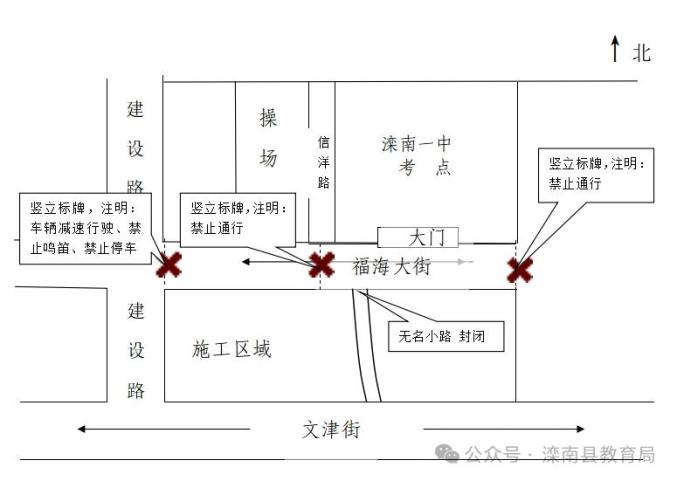 滦南县高考期间交通管制及噪音管控公告