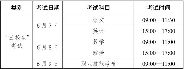 云南高考时间_云南省2024年高考时间安排_云南省2024年三校生考试时间