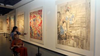 江苏苏州：女画家于建华艺术展开展