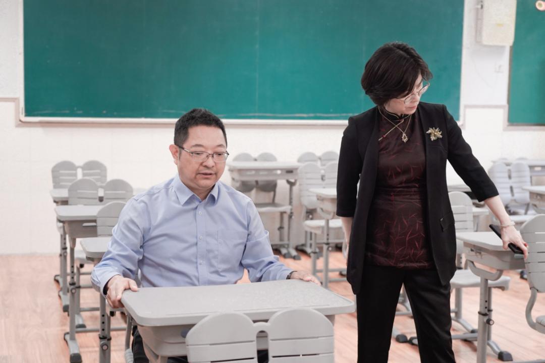 高考在即,区领导实地调研考点组考工作