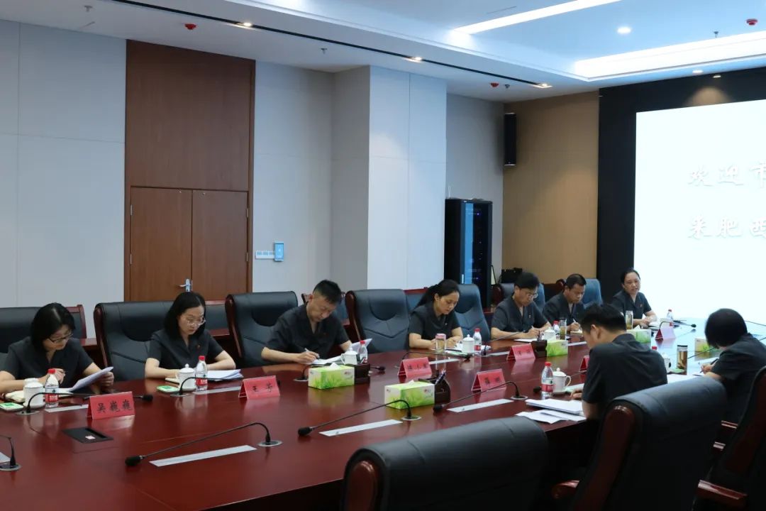 市中院党组成员,政治部主任张弘到肥西法院督导工作