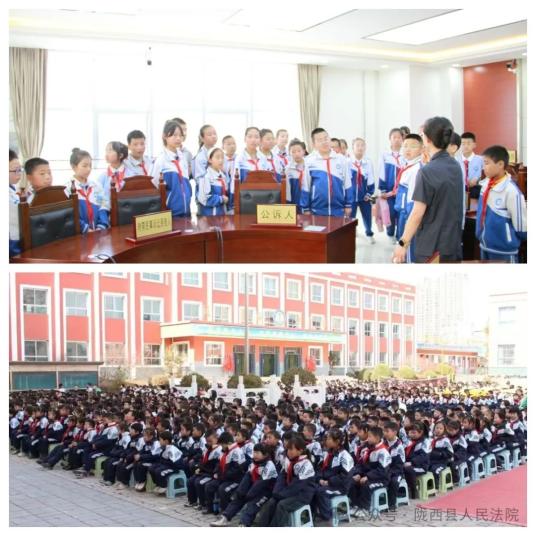 陇西法院充分发挥法官在学校担任法治副校长作用,走进渭州中学,文峰