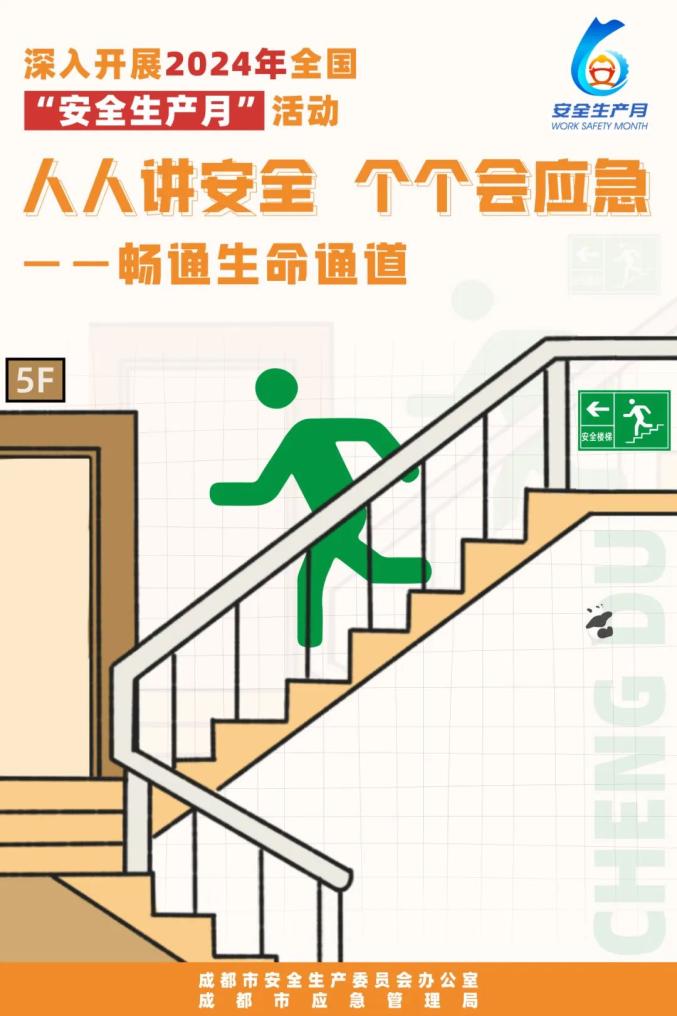 畅通生命通道!成都市"安全生产月"主题海报发布,请查收