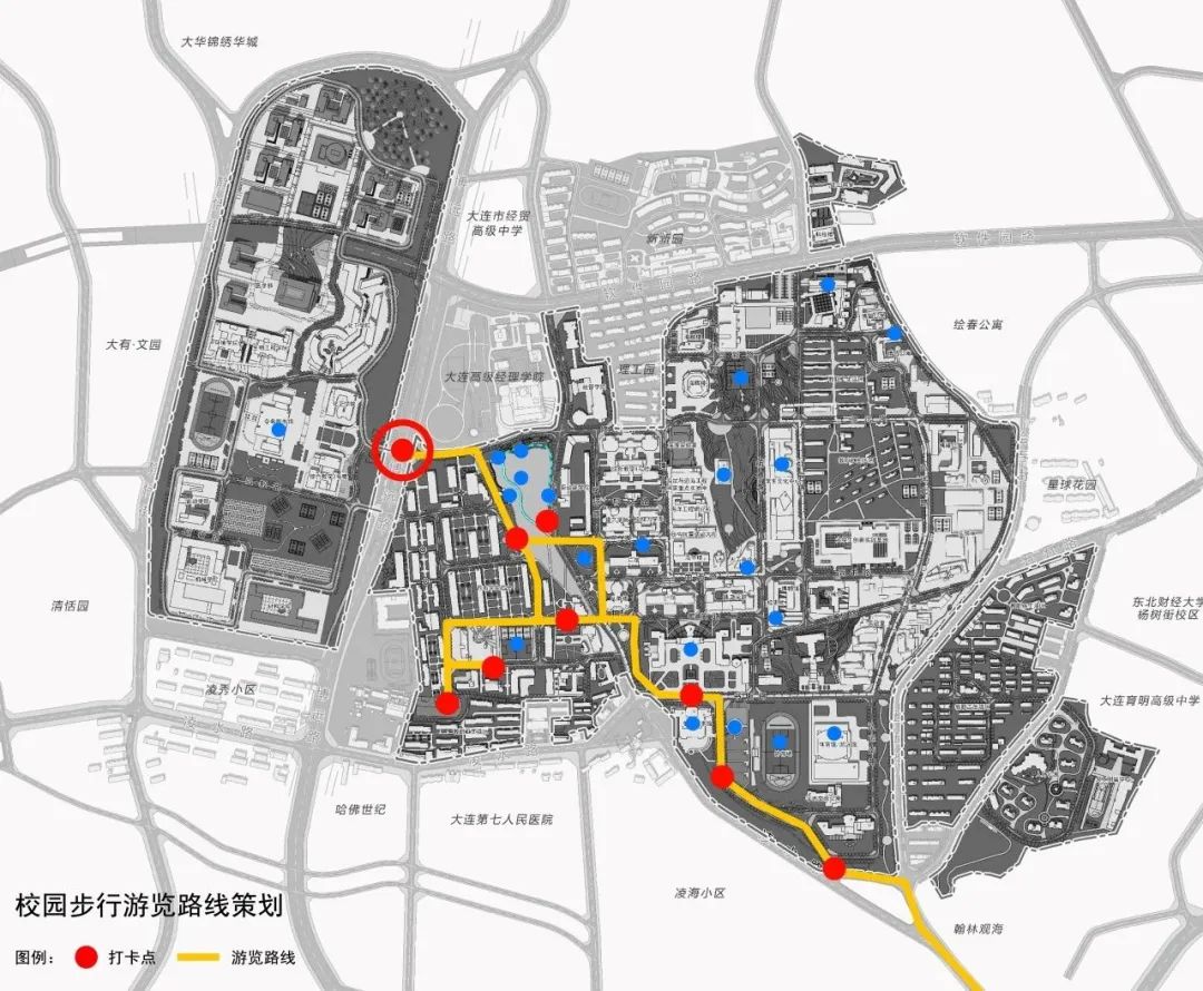 大连理工大学地图图片