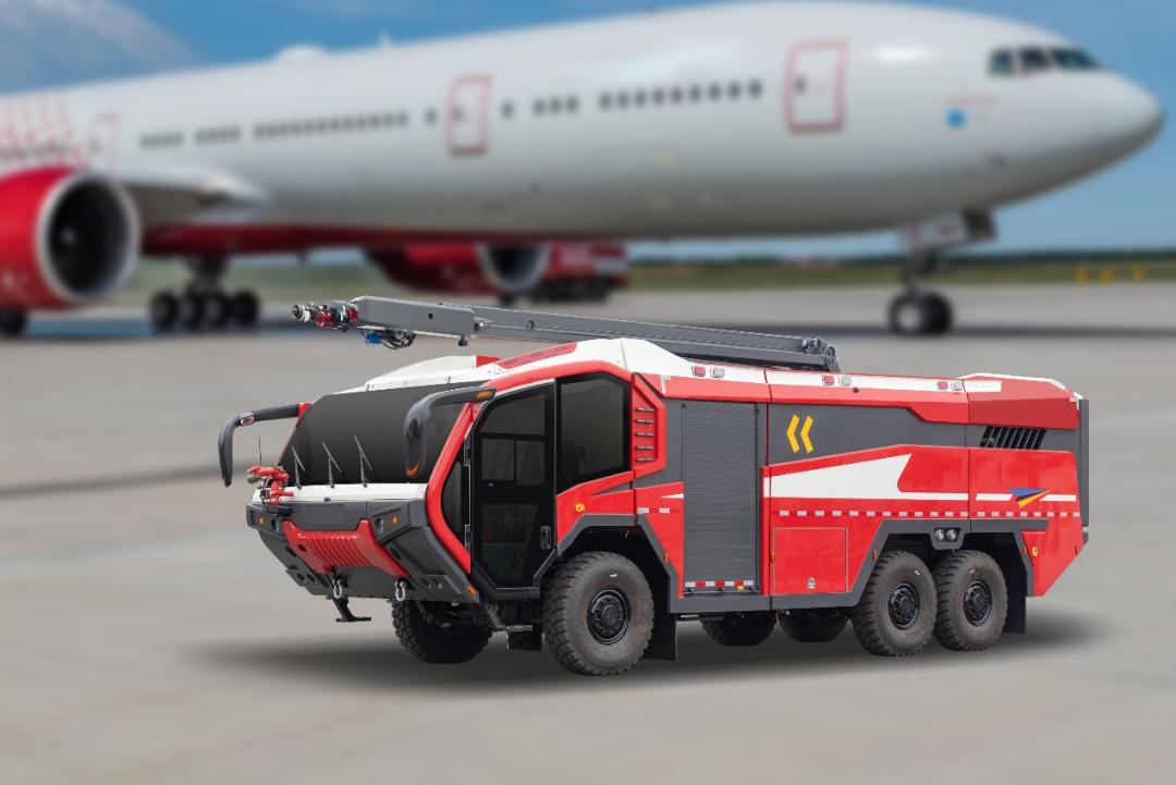 全地形履带式模块化消防车,适用于荒漠,雪地,沼泽;机场主力泡沫