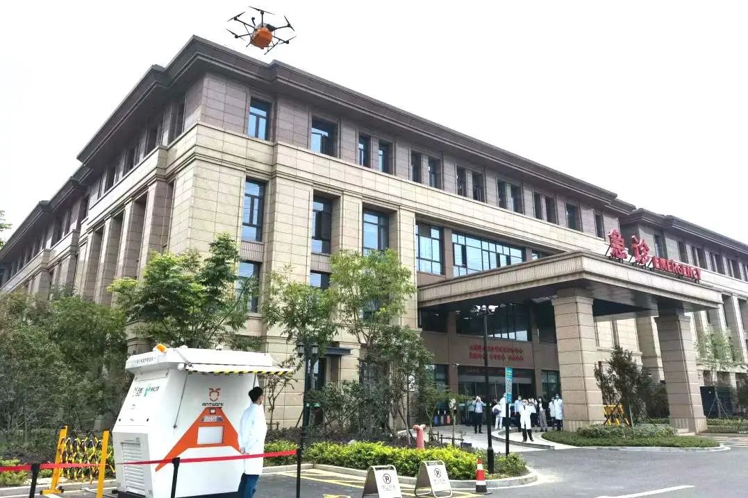 打通空中生命通道19条无人机转运航线▲余杭区12个镇街无人机起降点