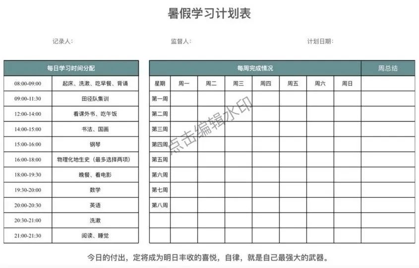 他们用一张表