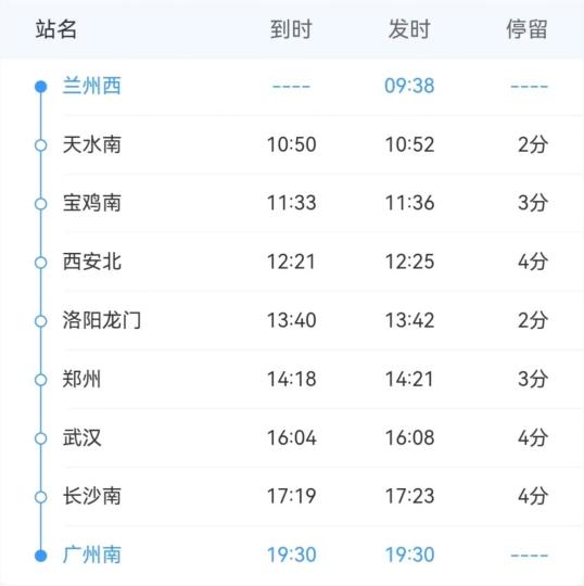 g816/3次兰州西～广州南增开旅客列车请看过来想了解具体车次,时刻