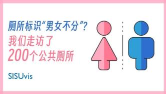 厕所标识“男女不分”？我们走访了200个公共厕所｜有数