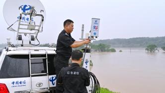 江西锦江河洪水红色预警，电信铁军天地一体、时刻守护 ！  