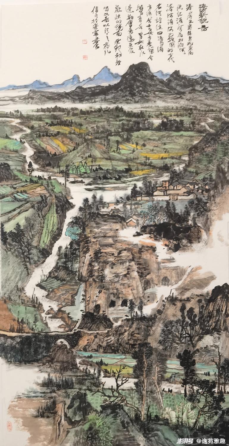 画家齐宏伟先生古密八景,山水诗画,旷野情深