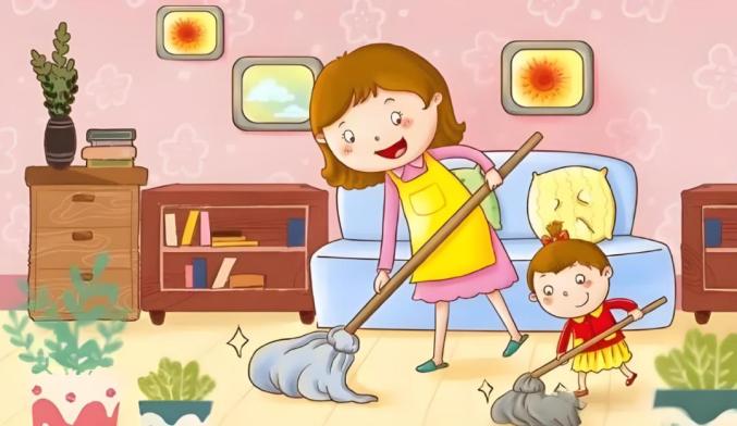 例如,可以让孩子负责一些简单的清洁工作,如擦桌子,扫地等.