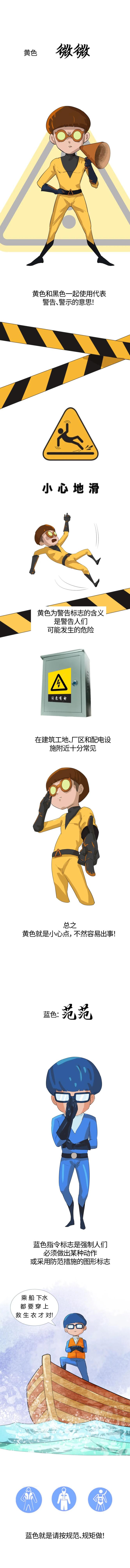 漫画 | 这四种颜色,传递了哪些安全信息?