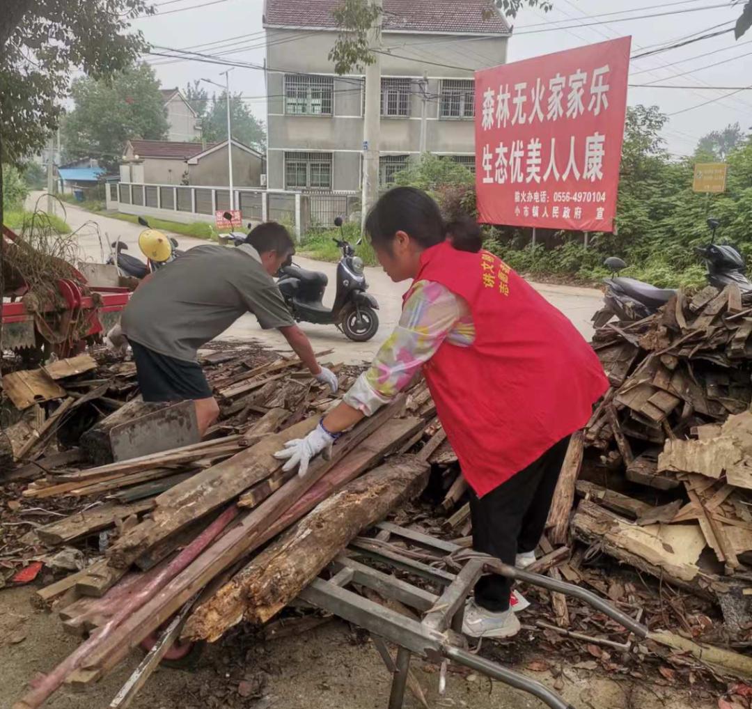 怀宁县小市镇妇联:助力村庄清洁 巾帼在行动