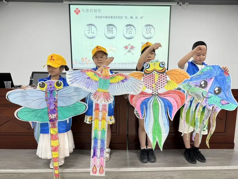 此次"童心绘聚 纸鸢载梦"活动不仅让青少年儿童在动手制作和放飞风筝