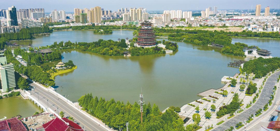 千羡万羡西江水,曾向竟陵城下来",茶圣故里园景区,张家湖国家湿地公园