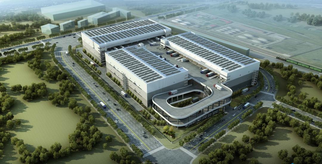 普洛斯平谷智慧冷链产业园施工现场位于马坊物流基地一期,占地面积