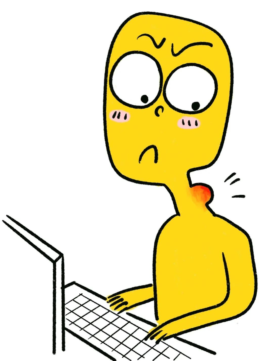 低头族的"富贵包" 给颈部难以承受之重