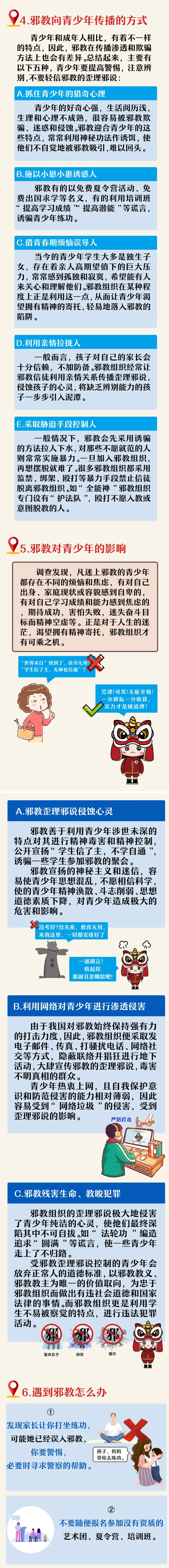 【普法宣传】遇到邪教,青少年应该怎么做?反邪教知识地图告诉你