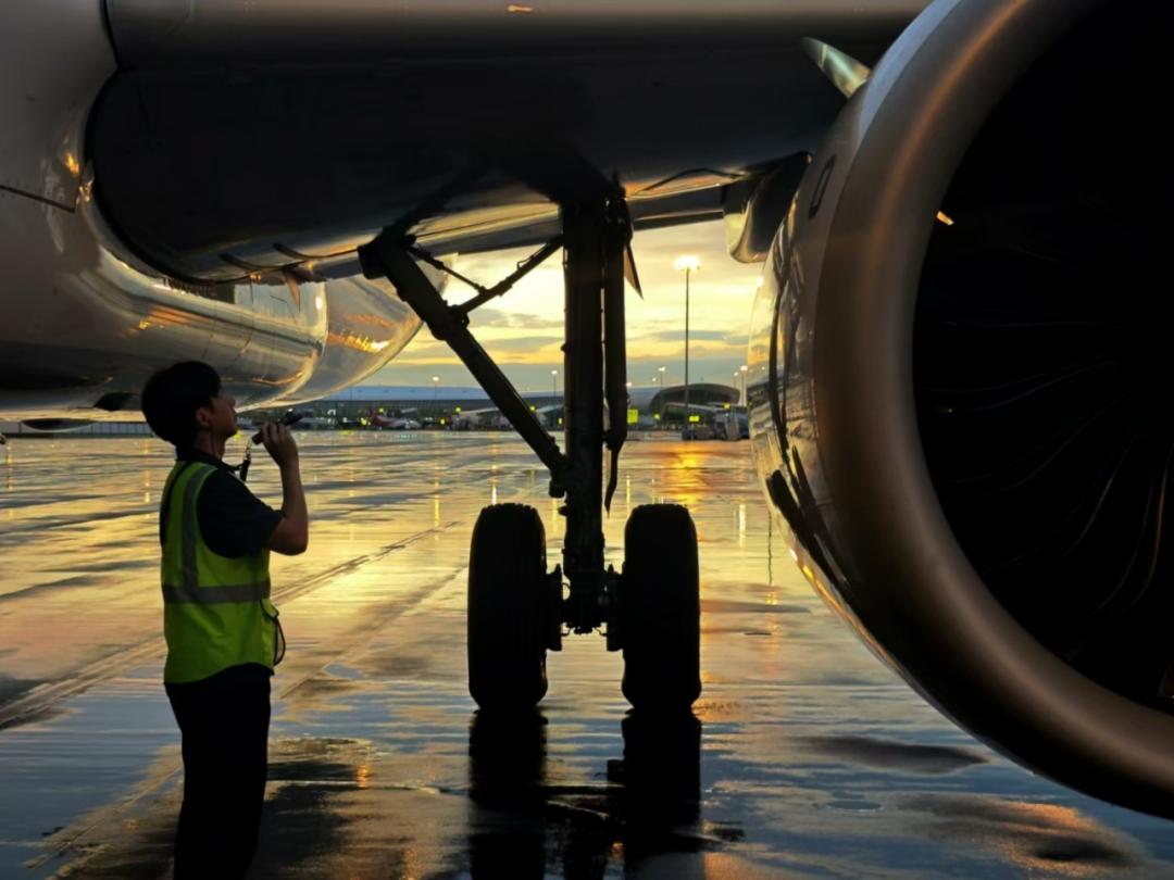 今天跟着南航机务一起看大片