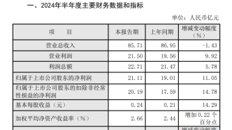 东方证券：上半年营收下降1.43%，发行25亿元次级债偿还债务