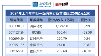 【读财报】汽车行业中报透视：超八成公司营收增长