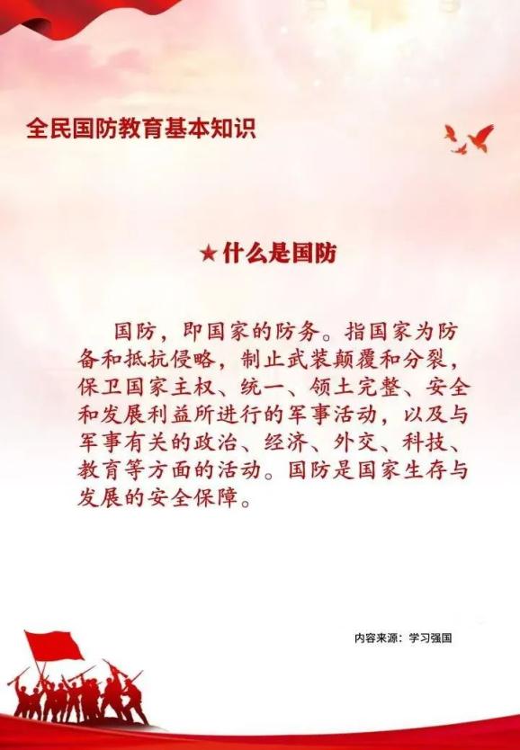 全民国防教育基本知识