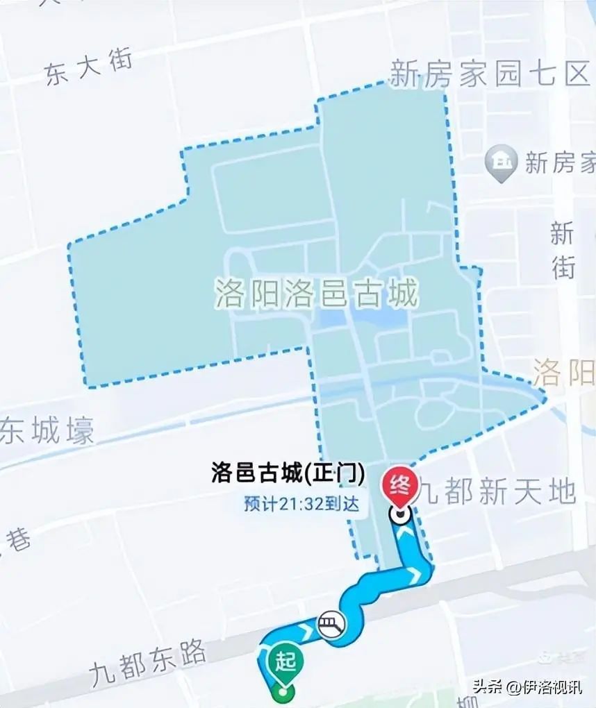 洛邑古城地图平面图图片