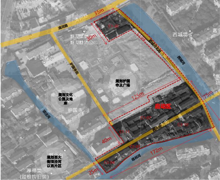 嘉定西门老街规划图图片